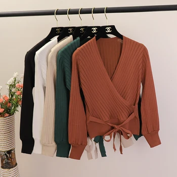 2019 early autumn long-sleeve Solid Knitted V-neck pullover women New plus size causal korean sweater ladies
2019 early autumn long-sleeve Solid Knitted V-neck pullover women New plus size causal korean sweater ladies