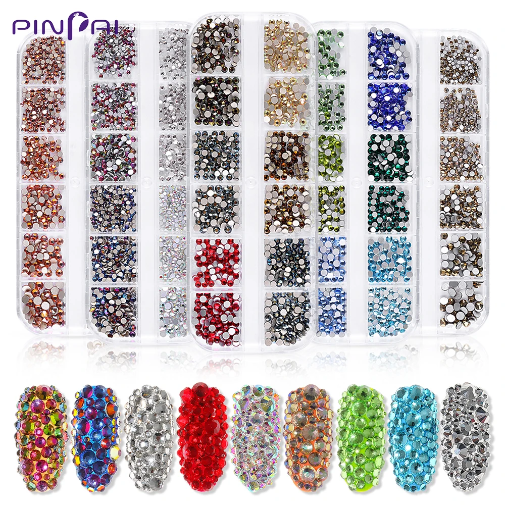 Pinpai Chameleon AB Color Clear Crystal Nail Rhinestones 14 Mixed Styles 3D Shining Nail Art Decoration Gems Manicure Salon Tool 
Pinpai Chameleon AB Color Clear Crystal Nail Rhinestones 14 Mixed Styles 3D Shining Nail Art Decoration Gems Manicure Salon Tool