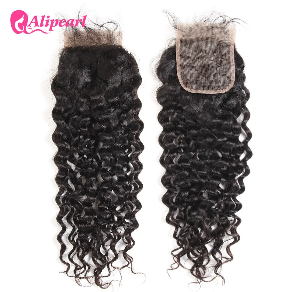 Water Wave Lace Closure 4X4 inch Free Part With Baby Hair Natural Color Remy ALI PEARL Hair
Water Wave Lace Closure 4X4 inch Free Part With Baby Hair Natural Color Remy ALI PEARL Hair