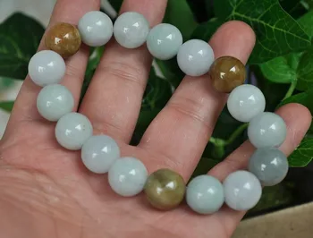 

Certified 100% Natural A Emerald Jade ~Bracelet Bead diameter: 12mm drop