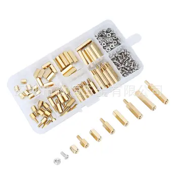 180pcs M2.5 Single pass double pass Hexagonal Copper Column with Screw Nut Foreign trade screw assembly package
180pcs M2.5 Single pass double pass Hexagonal Copper Column with Screw Nut Foreign trade screw assembly package
