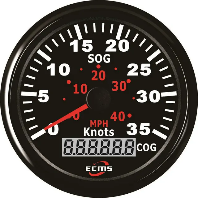 МОРСКОЙ лодочный Автомобильный GPS Спидометр 9-32 в 35 узлов 85 мм 316L черный Безель Черный циферблат 900-00045
МОРСКОЙ лодочный Автомобильный GPS Спидометр 9-32 в 35 узлов 85 мм 316L черный Безель Черный циферблат 900-00045