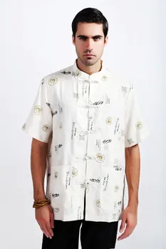 Fashion New Summer Beige Tradition Chinese Men's Cotton Linen Kung-Fu Shirt with Pocket M L XL XXL XXXL M29
Fashion New Summer Beige Tradition Chinese Men's Cotton Linen Kung-Fu Shirt with Pocket M L XL XXL XXXL M29