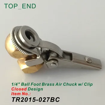 Closed Design,Original Brass,1/4" Ball Foot Brass Air Chuck,Tire/Tyre Inflator Gauge Fitting,1/4"NPT Female,Tire Repair Tool/Kit
Closed Design,Original Brass,1/4" Ball Foot Brass Air Chuck,Tire/Tyre Inflator Gauge Fitting,1/4"NPT Female,Tire Repair Tool/Kit
