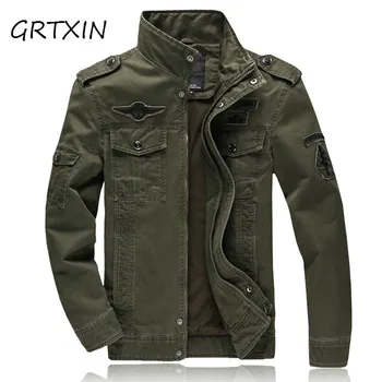 GRTXIN Men jacket jean military Plus 6XL army soldier cotton Air force one male Brand clothing Spring Autumn Mens jackets
GRTXIN Men jacket jean military Plus 6XL army soldier cotton Air force one male Brand clothing Spring Autumn Mens jackets