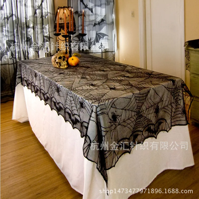 Manufacturers Black TableCloth Halloween Lace Cobwebs Bats Halloween Table Cloth Party Dinner Table Cover For Kitchen Home Decor
Manufacturers Black TableCloth Halloween Lace Cobwebs Bats Halloween Table Cloth Party Dinner Table Cover For Kitchen Home Decor