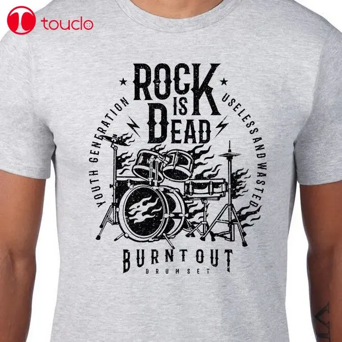 2019 Summer Men T-Shirt Rock Is Dead Flaming Drums Set Guitar Band Music Bass Fun Christmas Gift T-Shirt Cotton Design Hoodies
2019 Summer Men T-Shirt Rock Is Dead Flaming Drums Set Guitar Band Music Bass Fun Christmas Gift T-Shirt Cotton Design Hoodies