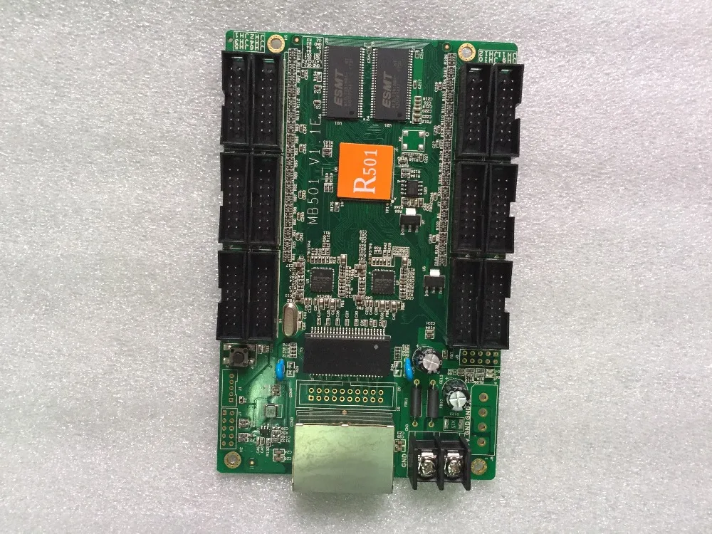 HD-R501 receiver card, configure HUB75 interface, support for 192x25 6dots compatible with C10 and C30 asynchronous control card
HD-R501 receiver card, configure HUB75 interface, support for 192x25 6dots compatible with C10 and C30 asynchronous control card