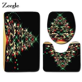 Zeegle Bathroom Mat Set 3pcs Christmas Bathroom Non-Slip Pedestal Rug Bathroom Toilet Cover Set Bath Mat Set
Zeegle Bathroom Mat Set 3pcs Christmas Bathroom Non-Slip Pedestal Rug Bathroom Toilet Cover Set Bath Mat Set
