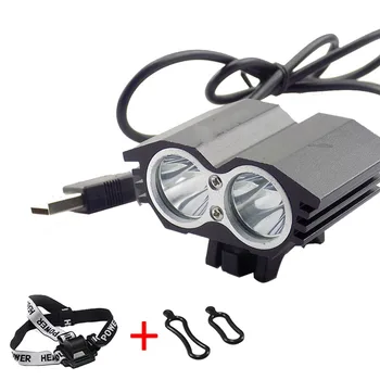 Powerful T6*2 Led Headlamp Usb Power Head light Bicycle Lamps Bike torch Lights Bicycle Head Lamp Frontal Riding lampe torche
Powerful T6*2 Led Headlamp Usb Power Head light Bicycle Lamps Bike torch Lights Bicycle Head Lamp Frontal Riding lampe torche