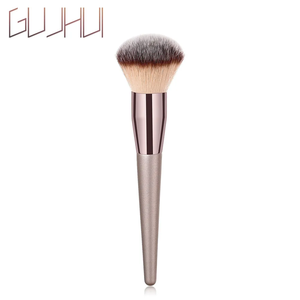 

GUJHUI 1PCS Wooden Foundation Cosmetic Foundation Powder Eyeshadow Blush Eyebrow Lip Brush Makeup Brush Sets Tools maquiagem