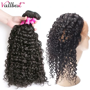 Vallbest Hair Pre Plucked 360 Lace Frontal with Bundle Water Wave Malaysian Human Hair Weave 3 Bundles with Frontal Closure Remy
Vallbest Hair Pre Plucked 360 Lace Frontal with Bundle Water Wave Malaysian Human Hair Weave 3 Bundles with Frontal Closure Remy