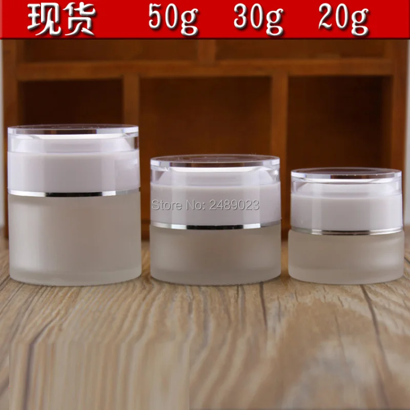 Hot sale 20G/30G/50G Frosted Glass Cream Jar Cosmetic Container Makeup Jars with White Lid Refillable Bottles 10PCS/LOT
Hot sale 20G/30G/50G Frosted Glass Cream Jar Cosmetic Container Makeup Jars with White Lid Refillable Bottles 10PCS/LOT