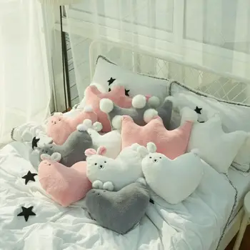 40x35cm white/grey/pin rabbit heart plush cushion pillow sofa crown shaped throw pillow stuffed back cushion birthday gift
40x35cm white/grey/pin rabbit heart plush cushion pillow sofa crown shaped throw pillow stuffed back cushion birthday gift