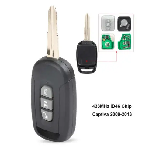 Keyecu 3 Buttons Remote Key fit for Chevrolet/Holden 5 7 Captiva 2009 2009 2010 2012 2013 Part Number:OKA-150T / OKA-151T
Keyecu 3 Buttons Remote Key fit for Chevrolet/Holden 5 7 Captiva 2009 2009 2010 2012 2013 Part Number:OKA-150T / OKA-151T