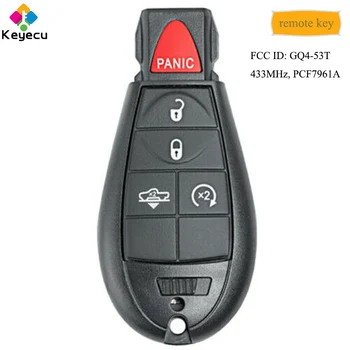 KEYECU OEM Replacement Remote Control Car Key With 5 Button 434MHz PCF7961A Chip - FOB for Dodge RAM 1500 2013-2018 FCC: GQ4-53T
KEYECU OEM Replacement Remote Control Car Key With 5 Button 434MHz PCF7961A Chip - FOB for Dodge RAM 1500 2013-2018 FCC: GQ4-53T