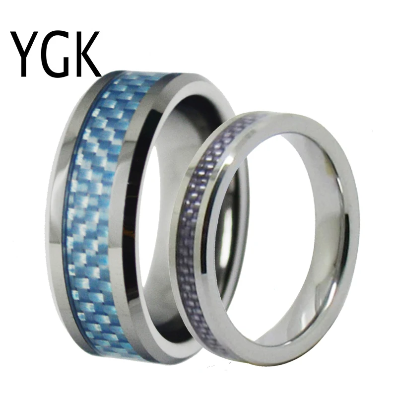 YGK Jewelry Love Forever Ring Blue Fiber Silver Bevel New Tungsten Ring Tungsten Wedding Ring For Men and Women Bridegroom Ring
YGK Jewelry Love Forever Ring Blue Fiber Silver Bevel New Tungsten Ring Tungsten Wedding Ring For Men and Women Bridegroom Ring