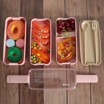 900ml Lunch Box 3 Layer Healthy Material Wheat Straw Bento Boxes Microwave Dinnerware Food Storage Container Lunchbox Drop Ship
900ml Lunch Box 3 Layer Healthy Material Wheat Straw Bento Boxes Microwave Dinnerware Food Storage Container Lunchbox Drop Ship