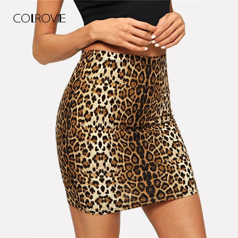 COLROVIE Leopard Print Bodycon Streetwear Winter Skirt 2018 Autumn Korean Sexy Skirts Womens Office Ladies Club Mini Skirt
COLROVIE Leopard Print Bodycon Streetwear Winter Skirt 2018 Autumn Korean Sexy Skirts Womens Office Ladies Club Mini Skirt