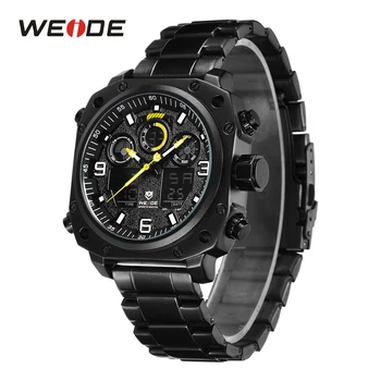 WEIDE Business Casual Sports Design Stainless Steel Strap Band LCD Analog Display Quartz Movement Irregular Shape Wristwatches
WEIDE Business Casual Sports Design Stainless Steel Strap Band LCD Analog Display Quartz Movement Irregular Shape Wristwatches