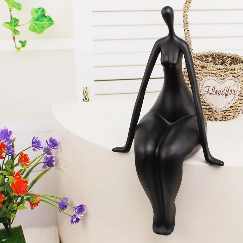 Статуэтка абстрактного искусства тела женская обнаженная скульптура из смолы