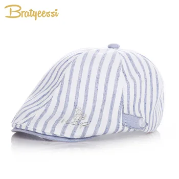 Cotton Linen Baby Hat Handsome Striped Beret Cap Baby Boy Accessories Spring Summer Baby Sun Hat 4 Colors
Cotton Linen Baby Hat Handsome Striped Beret Cap Baby Boy Accessories Spring Summer Baby Sun Hat 4 Colors