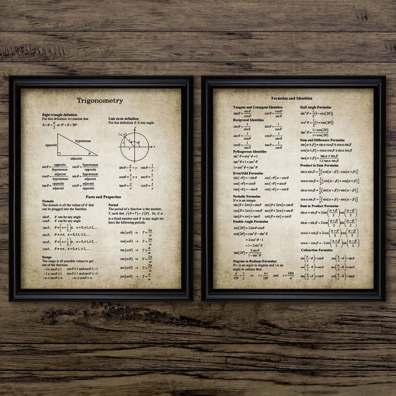 Trigonometry Print Back To School Art Mathematics Student Wall Art Canvas Painting Picture Vintage Poster Study Room Wall Decor
Trigonometry Print Back To School Art Mathematics Student Wall Art Canvas Painting Picture Vintage Poster Study Room Wall Decor