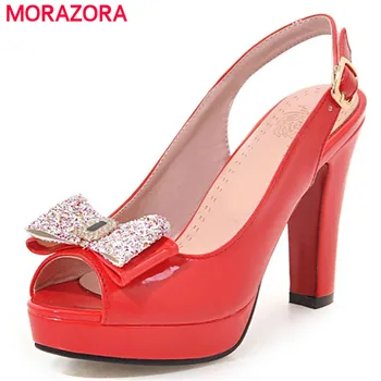 MORAZORA Slingbackds shoes woman in summer women pumps high heels shoes fashion sexy lady platform shoes party big size 34-43
MORAZORA Slingbackds shoes woman in summer women pumps high heels shoes fashion sexy lady platform shoes party big size 34-43
