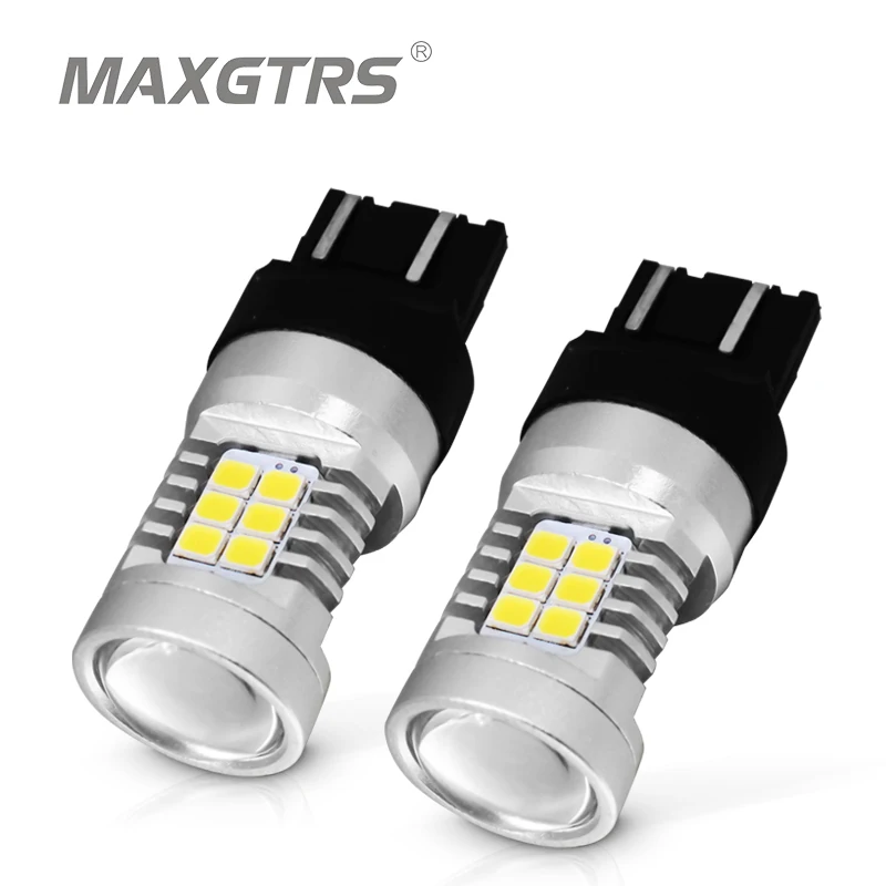 2 шт. автомобисветодиодный светодиодные лампы 7443 T20 W21/5W 2835 21SMD с теплым белым