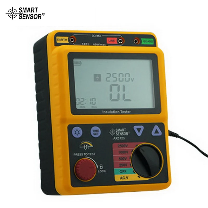 High Quality Digital Insulation Resistance Tester Voltage Meter Smart Sensor AR3123
High Quality Digital Insulation Resistance Tester Voltage Meter Smart Sensor AR3123