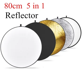 NEEWER 32" 80cm 5 in 1 Portable Collapsible Light Round Reflector for Studio Multi photo Disc or any Photography Situation
NEEWER 32" 80cm 5 in 1 Portable Collapsible Light Round Reflector for Studio Multi photo Disc or any Photography Situation
