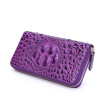 2019 Women Genuine Leather Zipper Bag Alligator Cowhide Wallet Card Money Holder Clutch Purse Long Purple Wallets Coin Pocket
2019 Women Genuine Leather Zipper Bag Alligator Cowhide Wallet Card Money Holder Clutch Purse Long Purple Wallets Coin Pocket