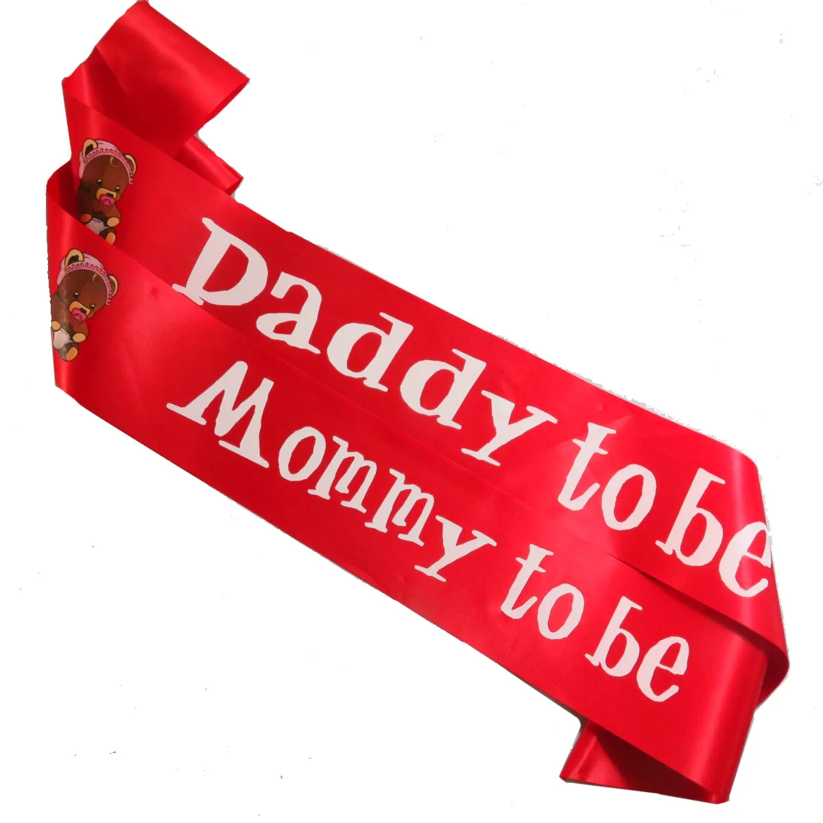 12pcs 2018 new design Baby shower Mommy to be & Daddy to be sash bear pattern white printing blue yellow pink and black red
12pcs 2018 new design Baby shower Mommy to be & Daddy to be sash bear pattern white printing blue yellow pink and black red