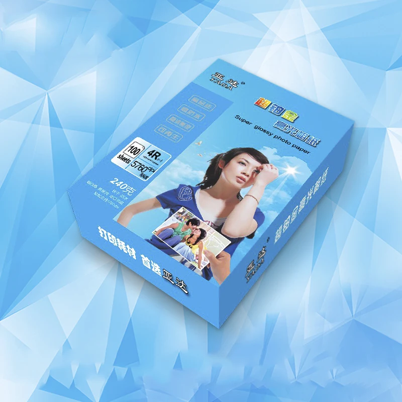 Glossy Photo Paper A4 Paper 210g Size 210*297mm 20pcs Only Suitable for Color Ink Printer
Glossy Photo Paper A4 Paper 210g Size 210*297mm 20pcs Only Suitable for Color Ink Printer