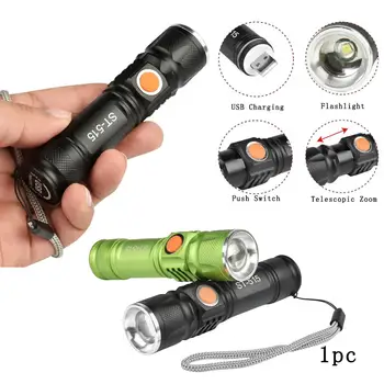 1 pc LED Flashlight USB Rechargable 8000 LM 3 Modes T6 Penlight Bike Pocket Focusable Zoomable Torch Lamp Camping Free Shipping
1 pc LED Flashlight USB Rechargable 8000 LM 3 Modes T6 Penlight Bike Pocket Focusable Zoomable Torch Lamp Camping Free Shipping