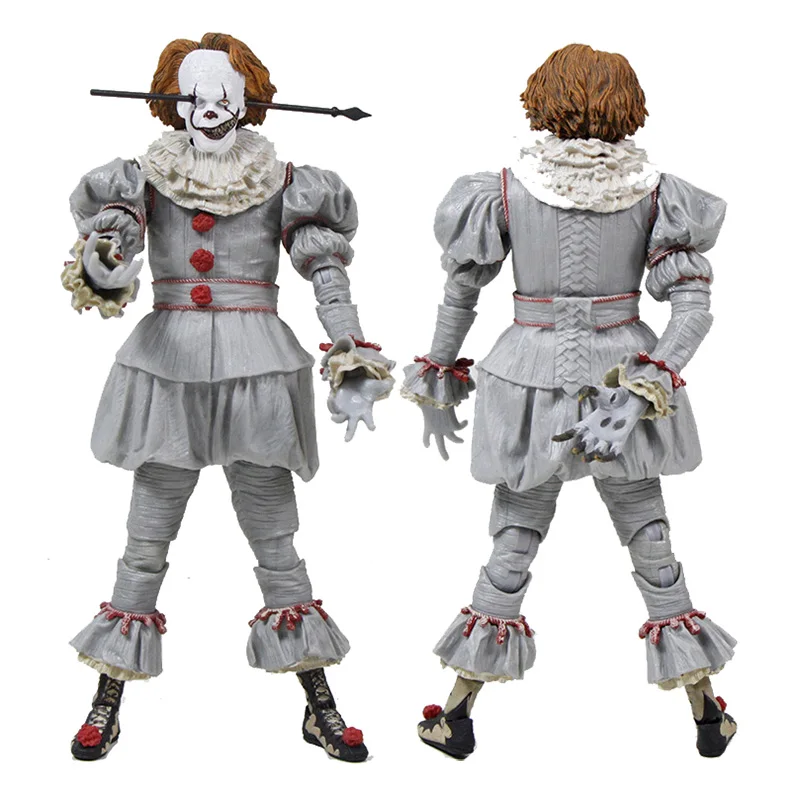 Anime Movie Neca Stephen King's IT Pennywise Horror Joker Clown PVC Action Figure Toys Dolls for Halloween
Anime Movie Neca Stephen King's IT Pennywise Horror Joker Clown PVC Action Figure Toys Dolls for Halloween