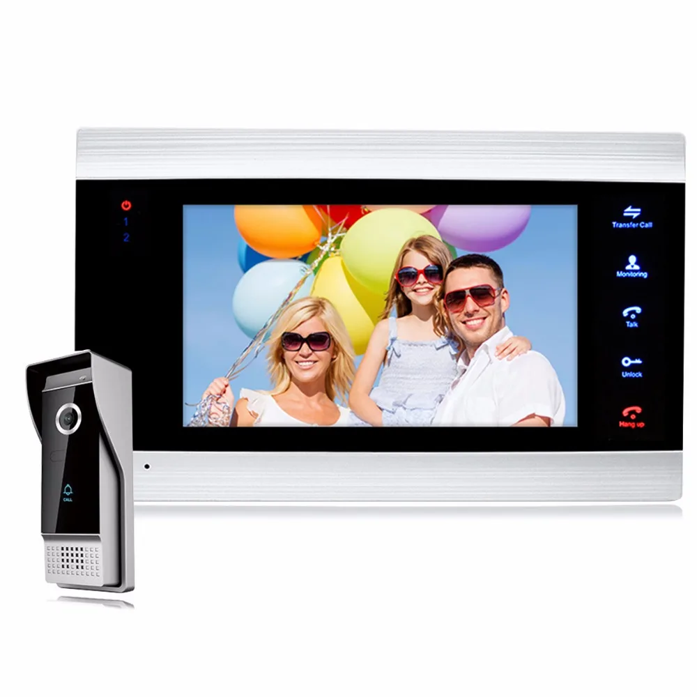 7" LCD Display Video Doorbell Video Intercom System Door Phone with 1200TVL Outdoor IR Camera F1408
7" LCD Display Video Doorbell Video Intercom System Door Phone with 1200TVL Outdoor IR Camera F1408