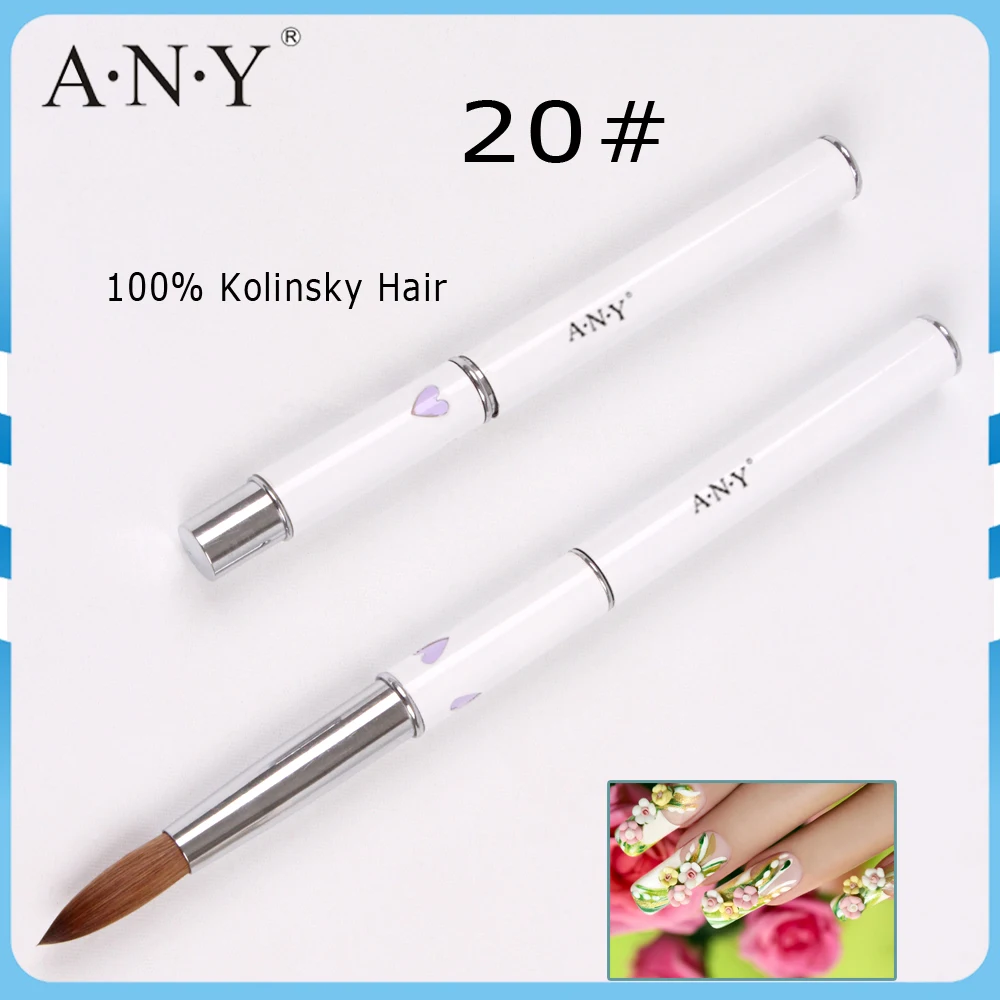 2018 ANY Heart Shape Design White Metal Handle High Quality Sable Hair 20# Professional Acrylic Nail Brush 5PCS/Lot
2018 ANY Heart Shape Design White Metal Handle High Quality Sable Hair 20# Professional Acrylic Nail Brush 5PCS/Lot