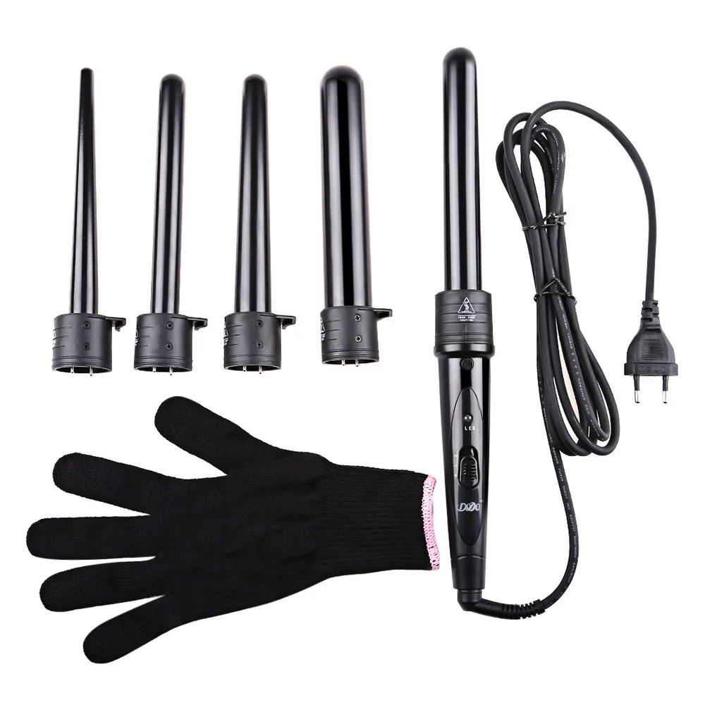 DODO Pro 5 Part Interchangeable Hair Curling Iron Ceramic Hair Curler Multi-size Roller Heat Resistant Glove Styling Set Machine
DODO Pro 5 Part Interchangeable Hair Curling Iron Ceramic Hair Curler Multi-size Roller Heat Resistant Glove Styling Set Machine