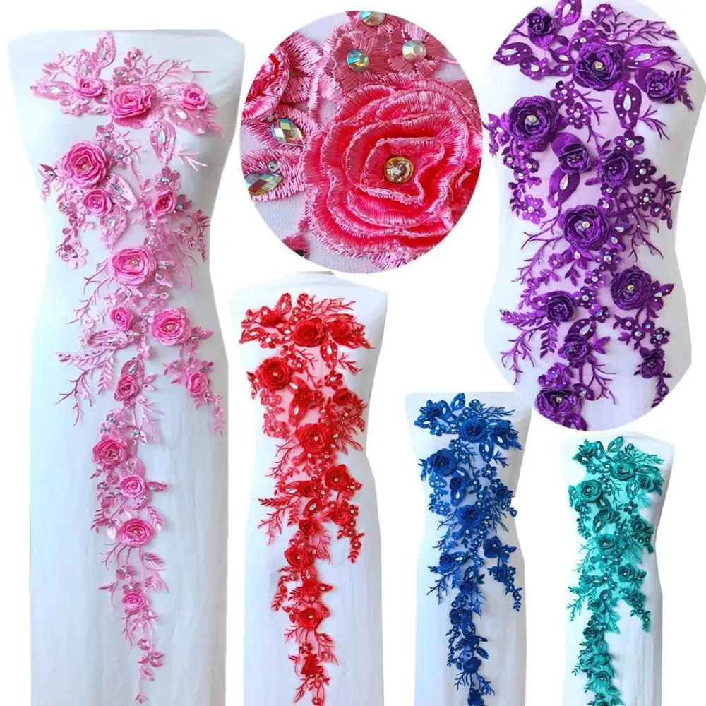 10 colour 3D Three-dimensional embroidery hot drilling decoration Lace patches applique
10 colour 3D Three-dimensional embroidery hot drilling decoration Lace patches applique