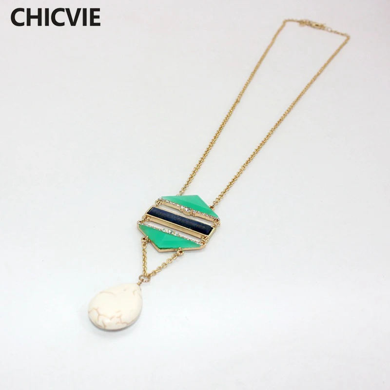 vintage Gold Chain Necklace Wholesale Steampunk White Turquoise Long Necklaces & Pendants Luxury Jewelry for Women SNE160150
vintage Gold Chain Necklace Wholesale Steampunk White Turquoise Long Necklaces & Pendants Luxury Jewelry for Women SNE160150