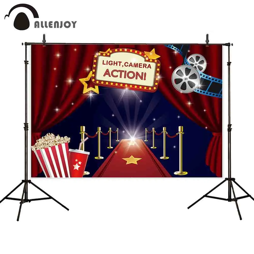 Allenjoy movie theme photography backdrop red carpet curtain cinema background party photocall photobooth photo shoot props new
Allenjoy movie theme photography backdrop red carpet curtain cinema background party photocall photobooth photo shoot props new