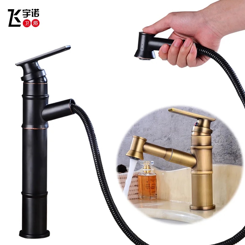 black ancient smoked pull out basin faucet whole copper cold and hot mixer hoses electroplating gold faucets
black ancient smoked pull out basin faucet whole copper cold and hot mixer hoses electroplating gold faucets
