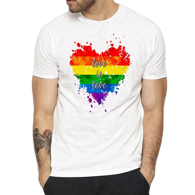 Rainbow Heart Gay Pride Rainbow Flag Lgbt T Shirt Tee Print Colour Cool Casual Pride T Shirt Men Unisex New Fashion
Rainbow Heart Gay Pride Rainbow Flag Lgbt T Shirt Tee Print Colour Cool Casual Pride T Shirt Men Unisex New Fashion
