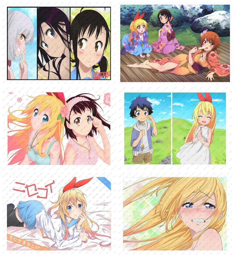 Nisekoi Ichijyo Raku Kirisaki Chitoge Onodera Kosaki White Kraft Poster Japanese Anime Poster Wall sticker Retro Poster
Nisekoi Ichijyo Raku Kirisaki Chitoge Onodera Kosaki White Kraft Poster Japanese Anime Poster Wall sticker Retro Poster