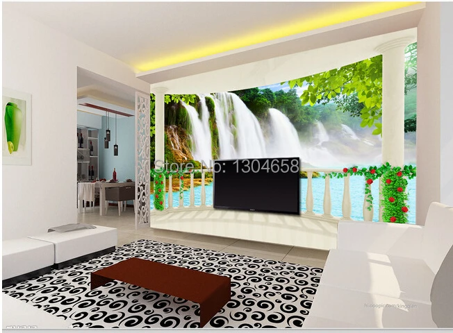 Customized photo wallpaper for living room sofa backdrop decorated balcony waterfall mural | Обустройство дома