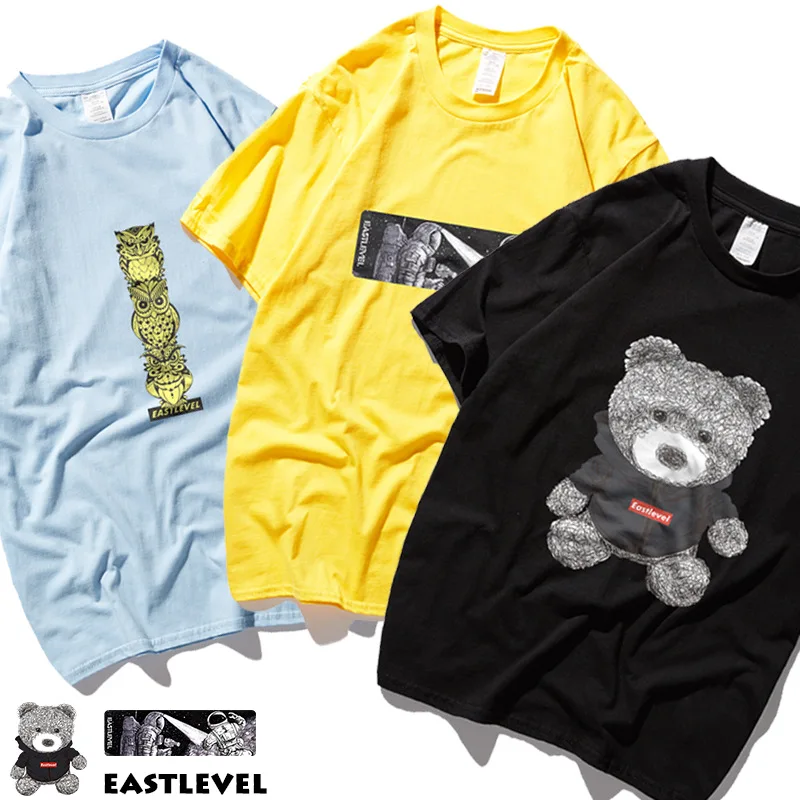 2019 Summer hip hop Cute Bear print tshirt Men Boy Girls T-shirts 100% Pure Cotton Fashion Solid Slim Fit Crew Neck Simple Top
2019 Summer hip hop Cute Bear print tshirt Men Boy Girls T-shirts 100% Pure Cotton Fashion Solid Slim Fit Crew Neck Simple Top