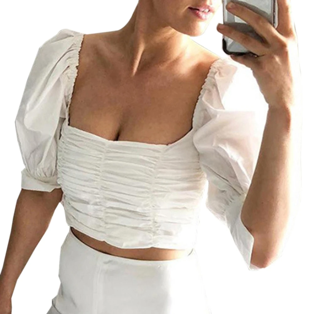vintage white tunic shirt Crop Top puff sleeve Tube Top Tanks Cropped Summer Casual Tops For Women 2019 New Tshirt
vintage white tunic shirt Crop Top puff sleeve Tube Top Tanks Cropped Summer Casual Tops For Women 2019 New Tshirt