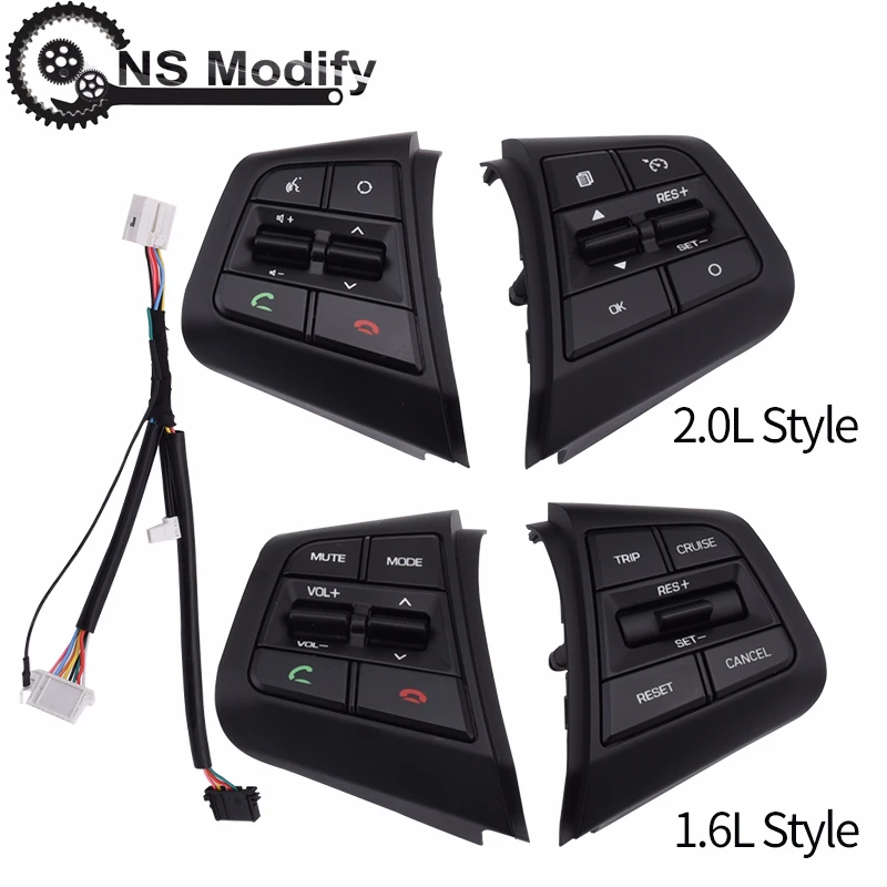 NS Modify Cruise Control Switch Steering Wheel The Right Side Button For Hyundai Ix25 (creta) 1.6L Trip Heating / Standard Cable
NS Modify Cruise Control Switch Steering Wheel The Right Side Button For Hyundai Ix25 (creta) 1.6L Trip Heating / Standard Cable