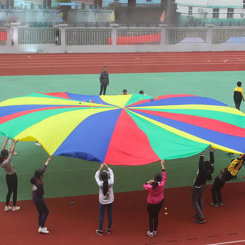 Kids Outdoor Sport Toys 2M Diameter Rainbow Umbrella Parachute Toys for Children Play Teamwork Game Kindergarden Early Education
Kids Outdoor Sport Toys 2M Diameter Rainbow Umbrella Parachute Toys for Children Play Teamwork Game Kindergarden Early Education